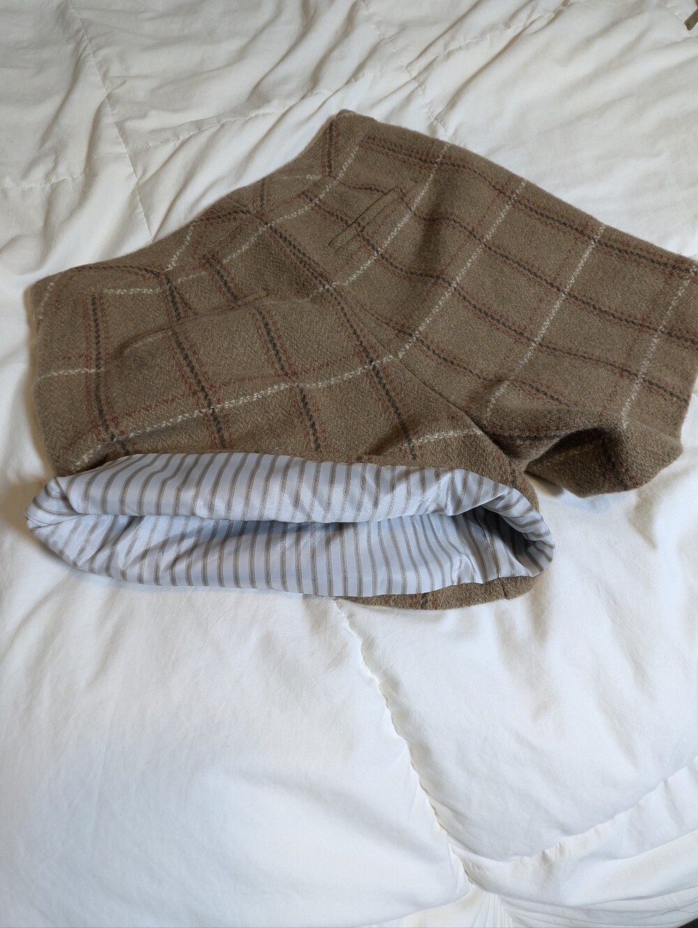 Plaid Brown Kids Skirt - Soft Lined Comfort